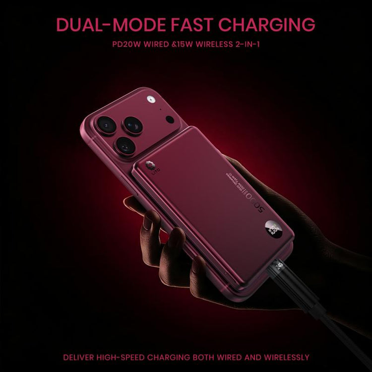 LITO 5000mAh Ultra Thin MagSafe Magnetic Power Bank Portable Wireless Charger