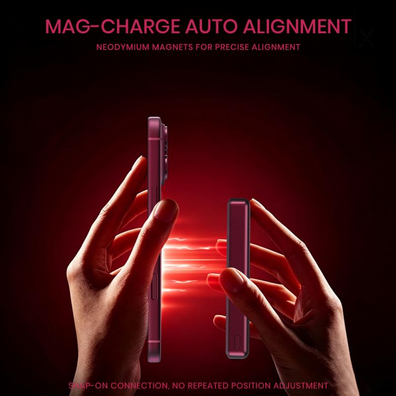 LITO 10000mAh Ultra Thin MagSafe Magnetic Power Bank Portable Wireless Charger