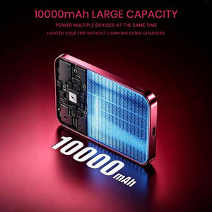 LITO 10000mAh Ultra Thin MagSafe Magnetic Power Bank Portable Wireless Charger