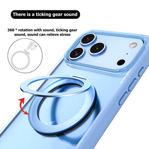 Blacktech iPhone 18 Pro Stay Clear Ring Case MagSafe Magnetic Kickstand