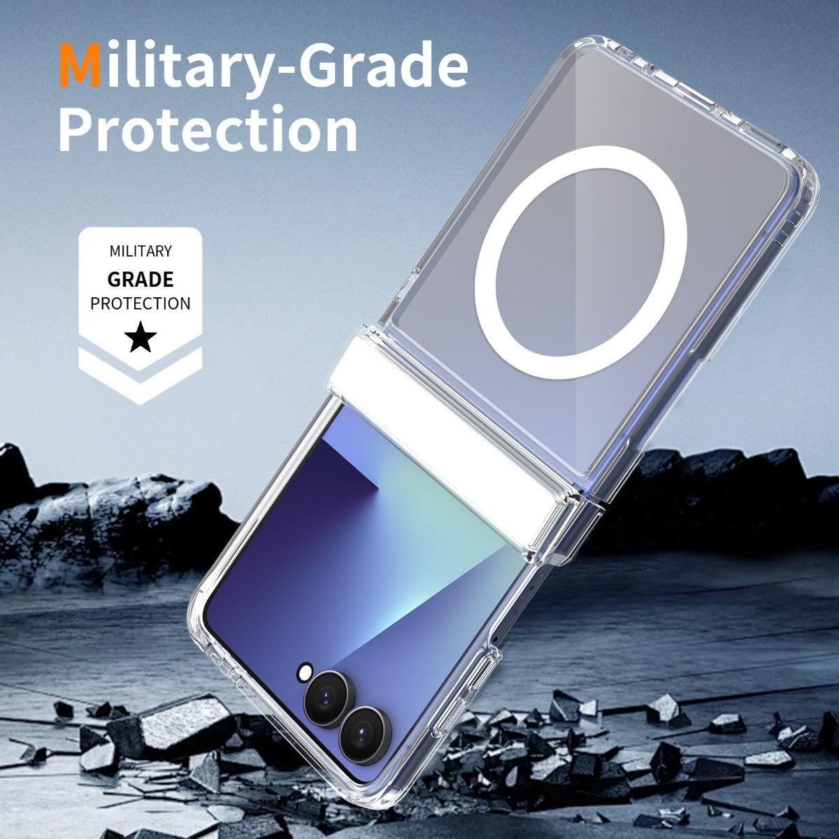 Blacktech Samsung Galaxy Z Flip 8 Stay Clear With Hinge Protection MagSafe Magnetic