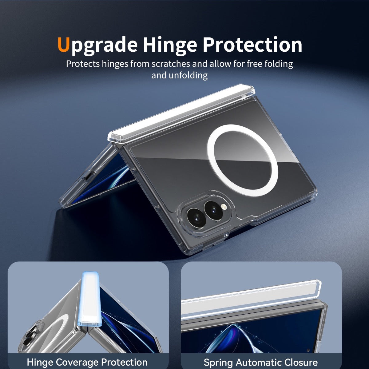 Blacktech Samsung Galaxy Z Fold 7 Stay Clear With Hinge Protection MagSafe Magnetic