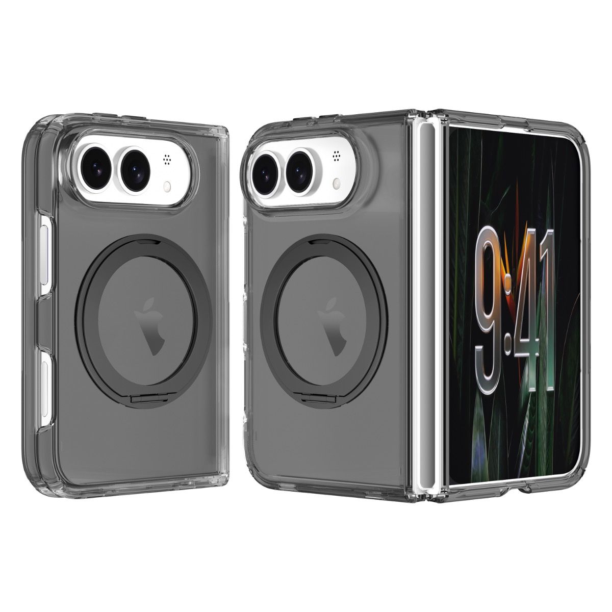 Blacktech iPhone Duo Stay Clear Ring MagSafe Case
