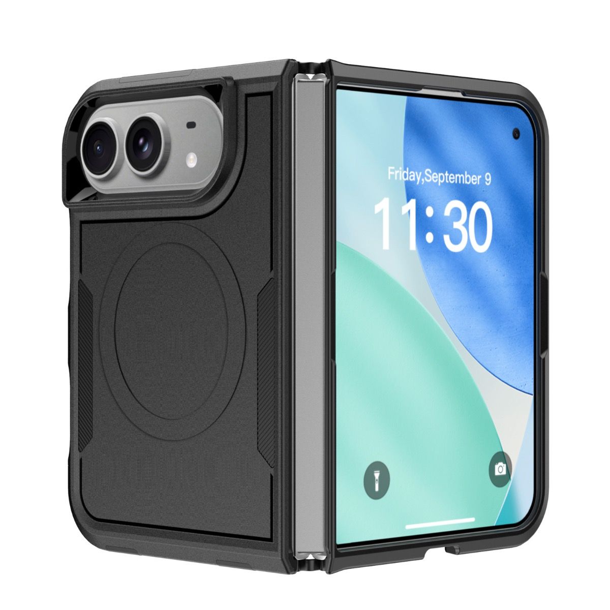 Blacktech iPhone Duo Commuter MagSafe Case Black