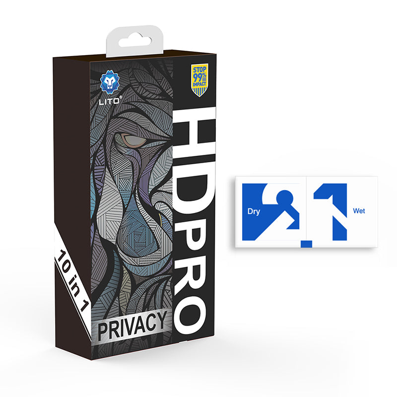 LITO Samsung Galaxy Z Fold 8 10 Pack D15 HD PRO Privacy Full Glass Full Glue-ESD Glue