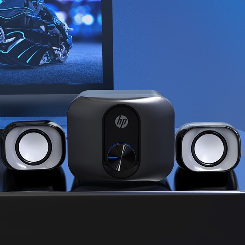 HP DHS-2111S USB Wired Stereo Multimedia Desktop Speaker with Subwoofer