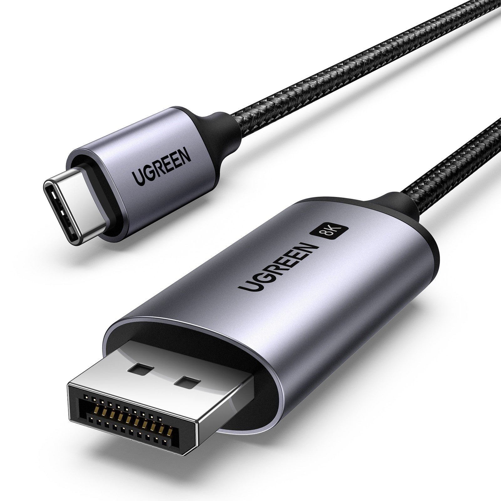 UGREEN Uni-Directional USB-C to DisplayPort 1.4 Cable 8K 4K Thunderbolt 4/3