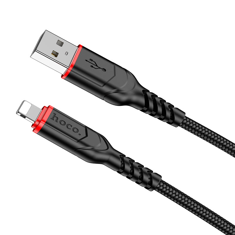 Hoco USB-A to Lightning Charging Cable Nylon Braided Fast Charging Data Sync X59
