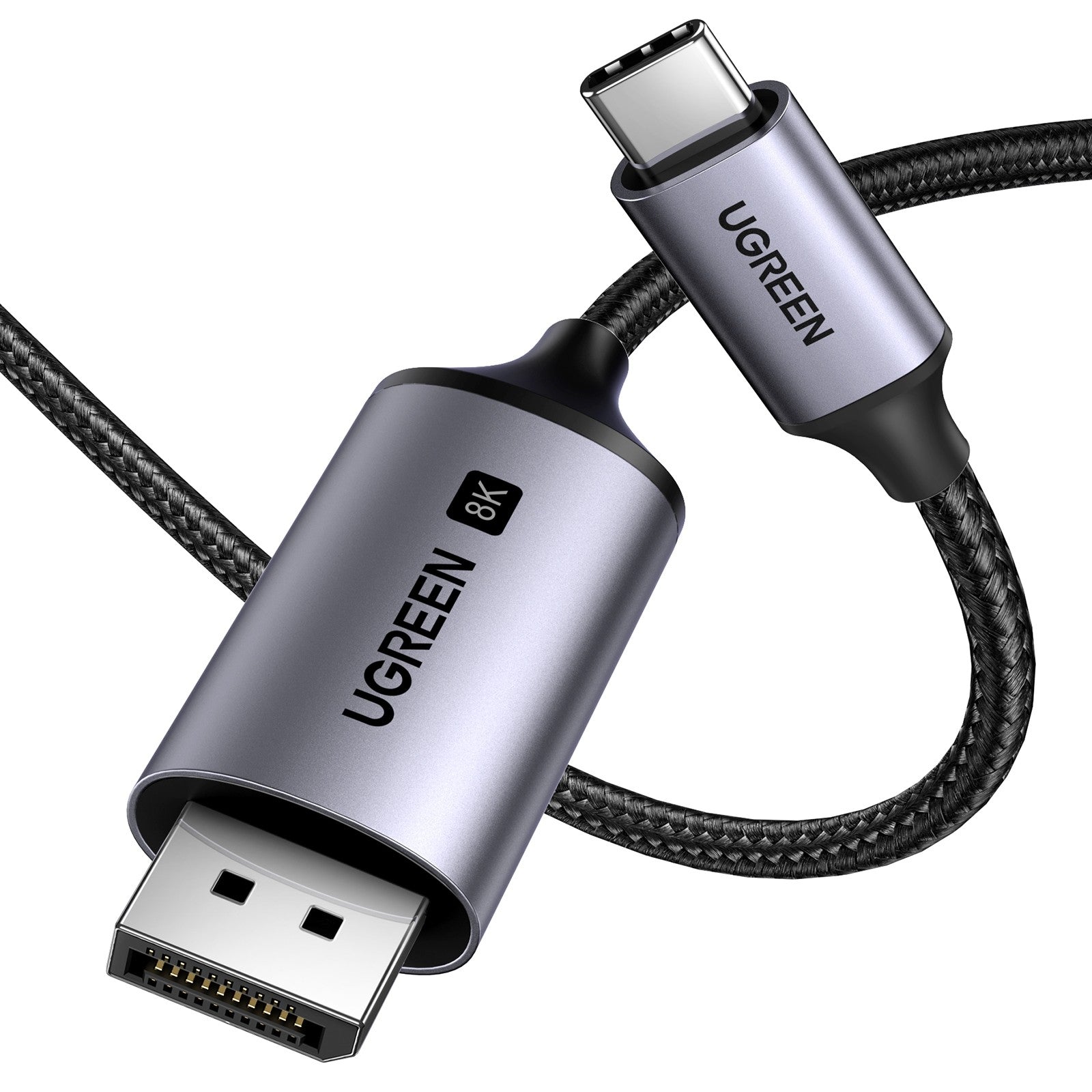 UGREEN Uni-Directional USB-C to DisplayPort 1.4 Cable 8K 4K Thunderbolt 4/3