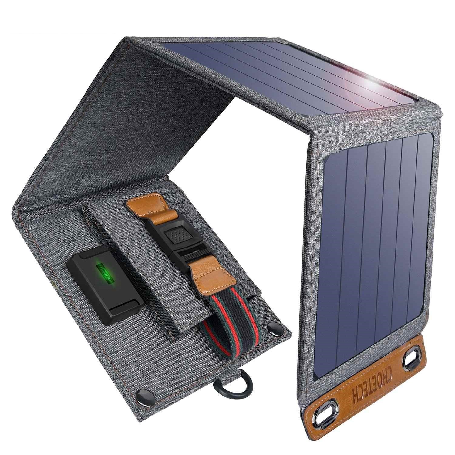 Choetech 14W Solar Panel Charger Portable Dual USB