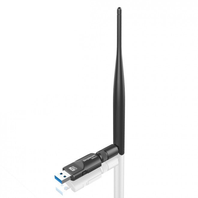 Simplecom AC1200 WiFi Dual Band USB Adapter with 5dBi Antenna