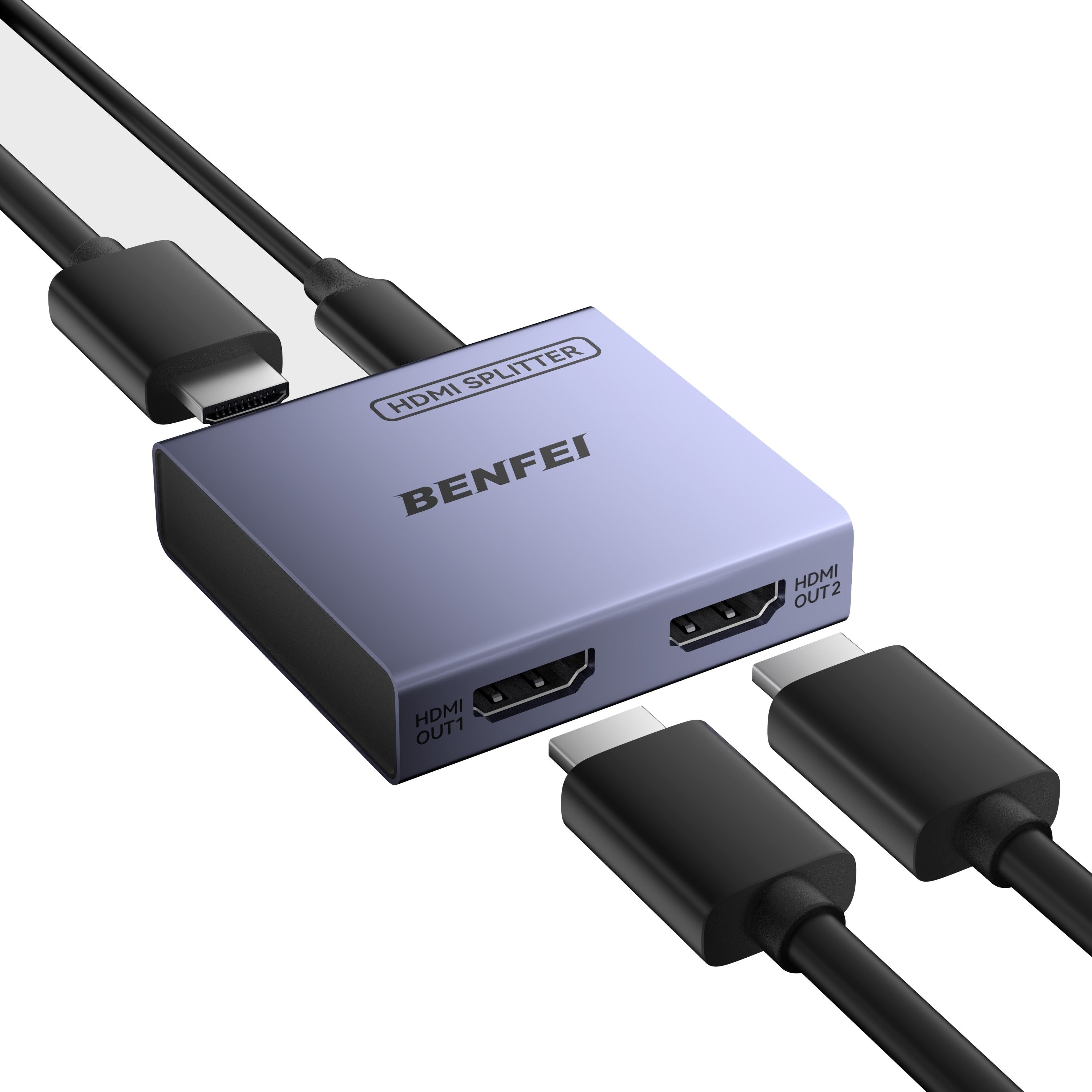 BENFEI HDMI Splitter 1 In 2 Out 4K 60Hz