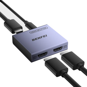 BENFEI HDMI Splitter 1 In 2 Out 4K 60Hz