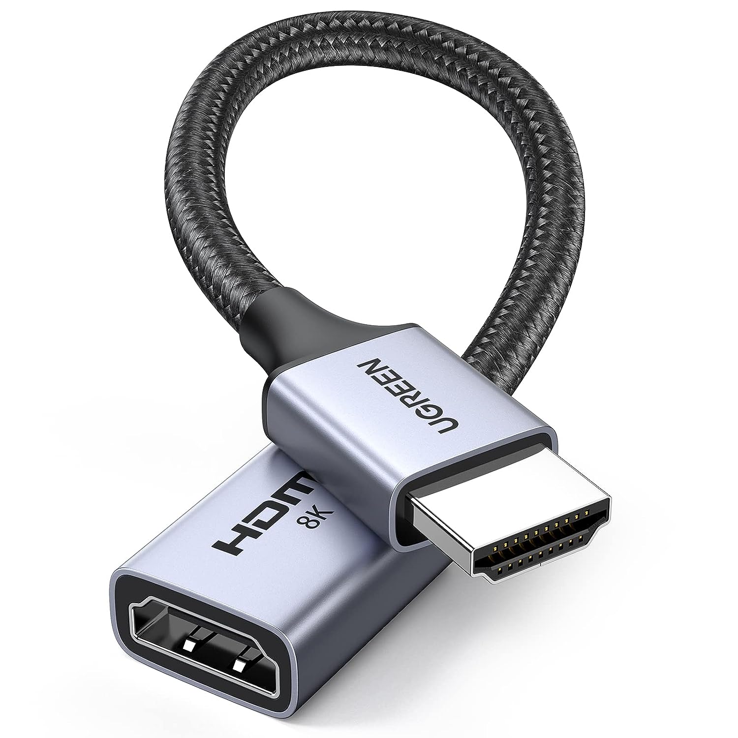UGREEN HDMI 2.1 8K Extender Male to Female 15cm Adapter Cable
