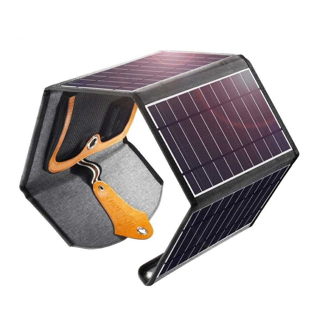 Choetech 22W Solar Panel Charger Portable Dual USB