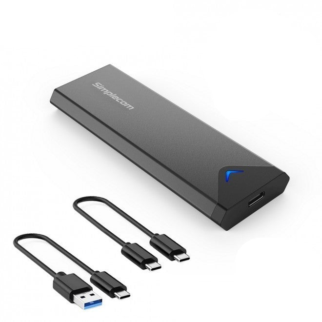 Simplecom NVMe (M Key) M.2 SSD to USB 3.2 Gen 2 USB-C 10Gbps Enclosure