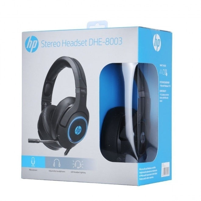 HP DHE-8003 USB Wired Stereo Gaming Headset Hi-Fi 7.1 Surround Sound