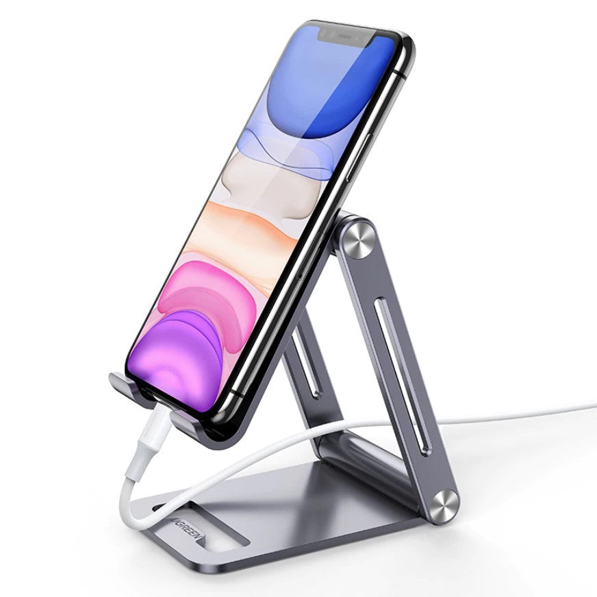 UGREEN Phone Stand Adjustable Aluminum Mobile Phone Holder for Desk Foldable