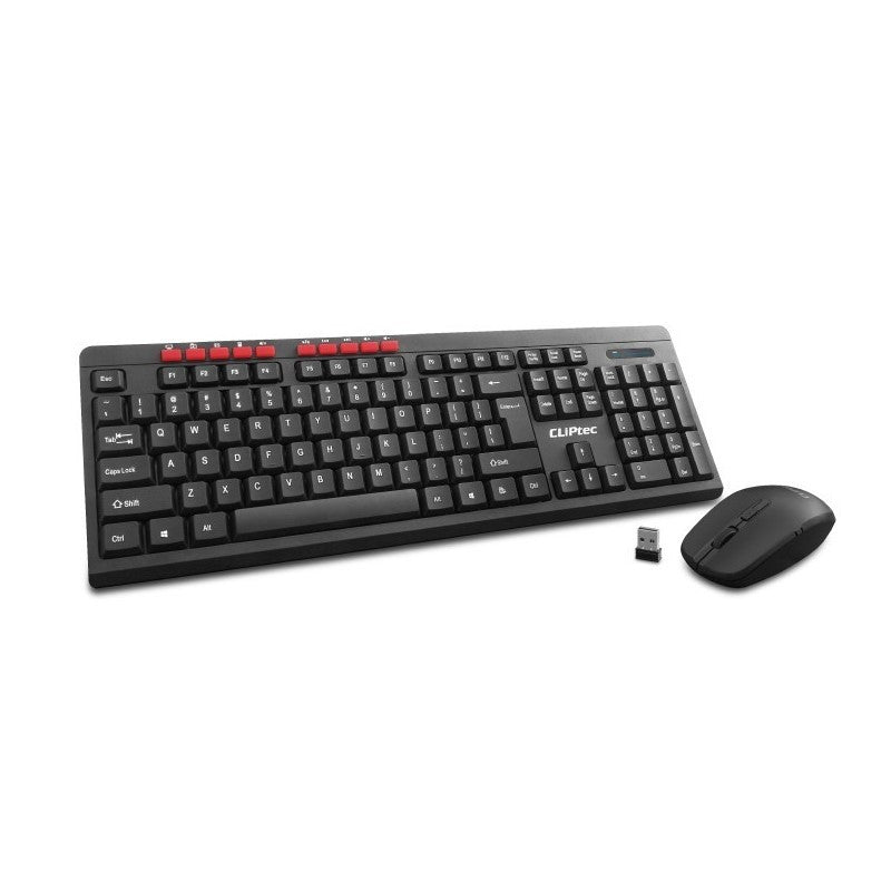 Cliptec Wireless Keyboard Bluetooth Mouse Combo Set 2.4Ghz