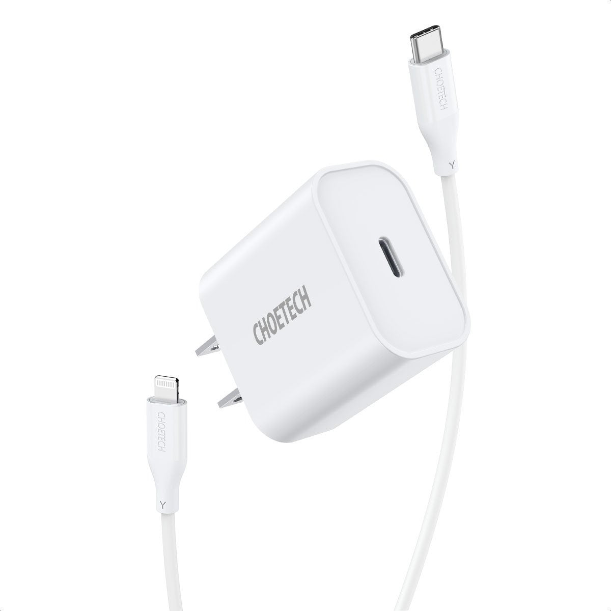 Choetech 20W USB-C Wall Charger QC 3.0 Power Adapter + Cable