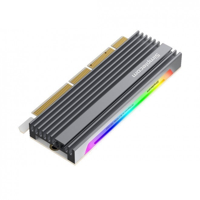 Simplecom NVMe M.2 SSD to PCIe x4 x8 x16 Expansion Card RGB