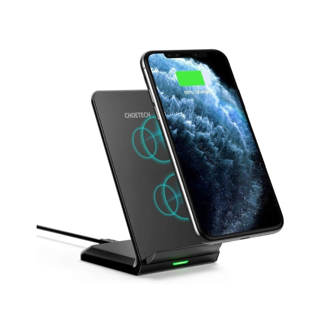 Choetech Wireless Qi Charger Dual Coils QC3.0 Charging Stand