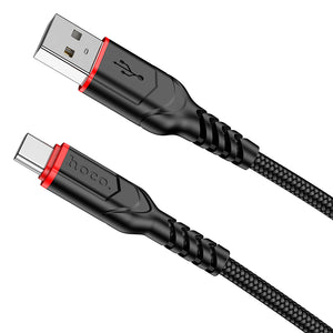Hoco USB-A to USB-C Charging Cable Nylon Braided Fast Charging Data Sync X59