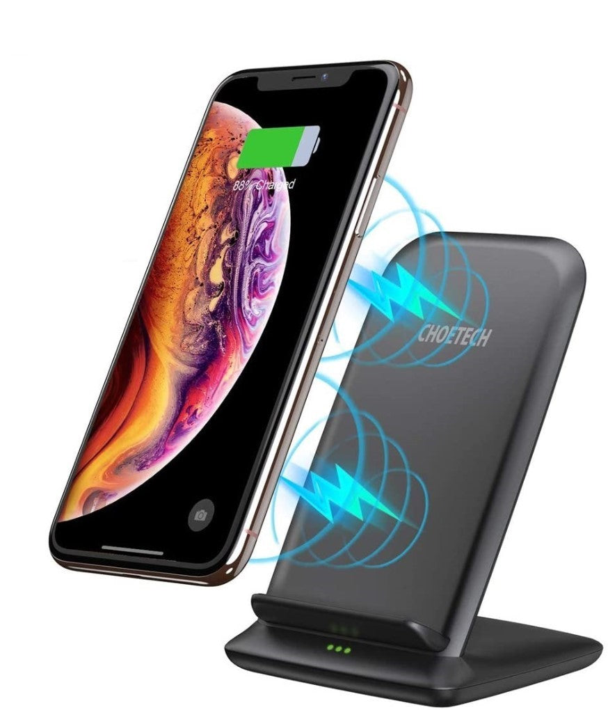 Choetech 10W QC3.0 Qi Wireless Charging Dual Coils Stand