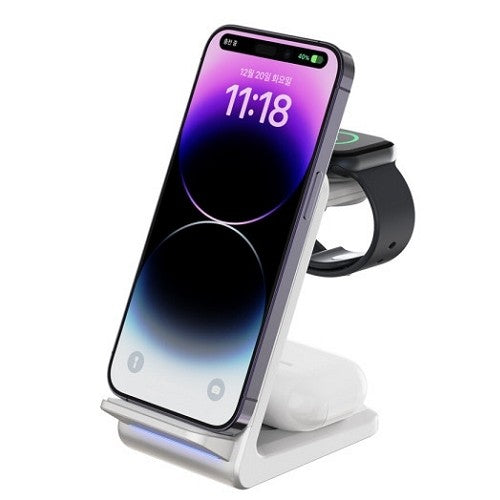Choetech 4 in 1 Wireless Charger Stand Dock Station Apple Samsung