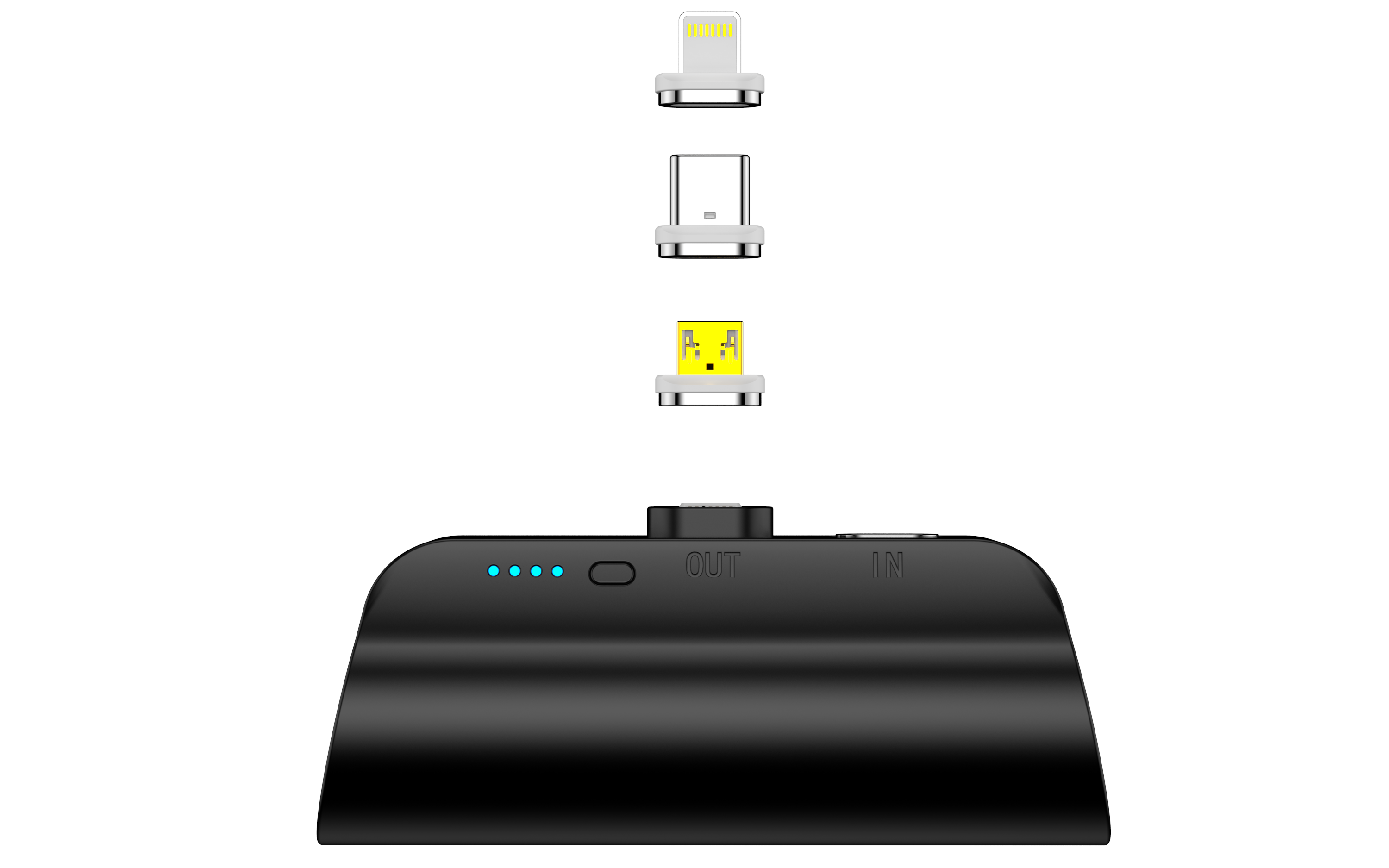 Choetech 3000mAh Mini Compact Portable Powerbank Lightning USB-C Micro-USB