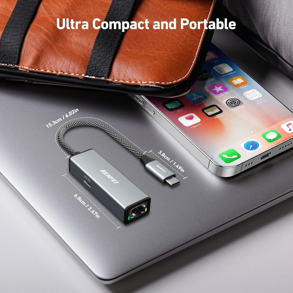 BENFEI USB-C to Gigabit Ethernet Adapter details