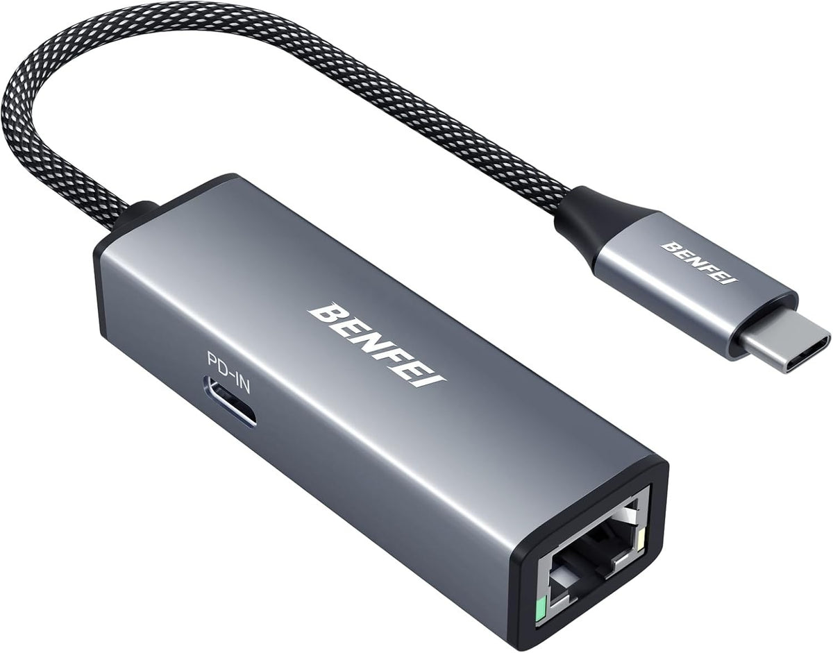 BENFEI USB-C to Gigabit Ethernet Adapter with 100W Power Delivery