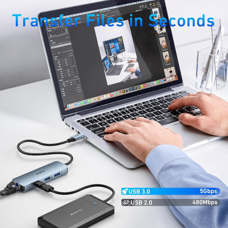 BENFEI 6-in-1 USB-C Hub details