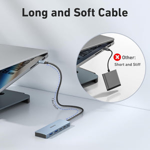 BENFEI 4-Port USB-C Hub in use