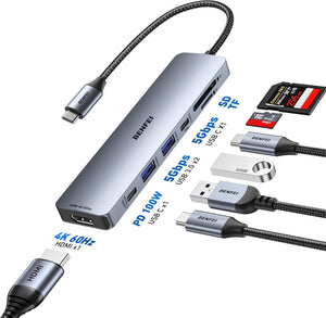 BENFEI 7-in-1 USB-C Hub with 4K HDMI and 100W PD
