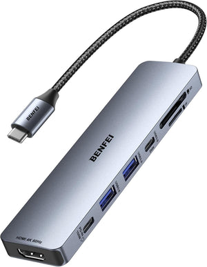 BENFEI 7-in-1 USB-C Hub with 4K HDMI and 100W PD