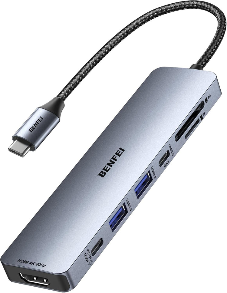 BENFEI 7-in-1 USB-C Hub with 4K HDMI and 100W PD