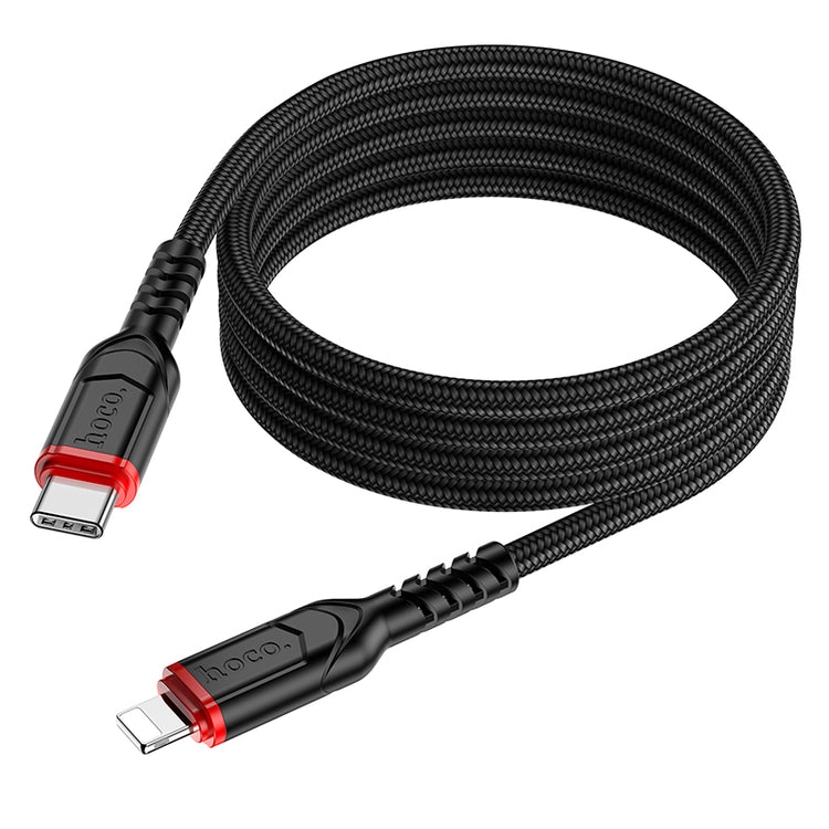 Hoco USB-C to Lightning PD Fast Charging Cable 200cm Nylon Braided Data Sync X59