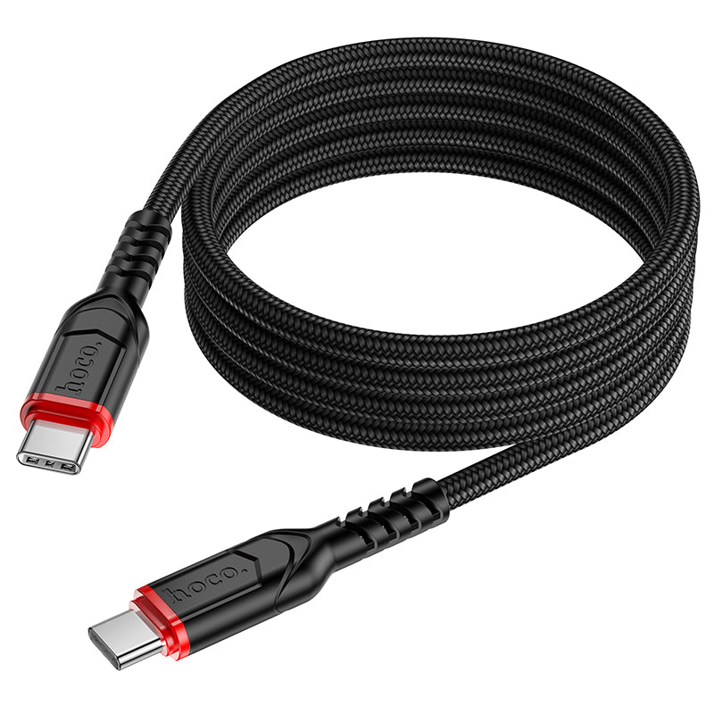 Hoco USB-C to USB-C 60W Fast Charging Cable Nylon Braided Data Sync X59