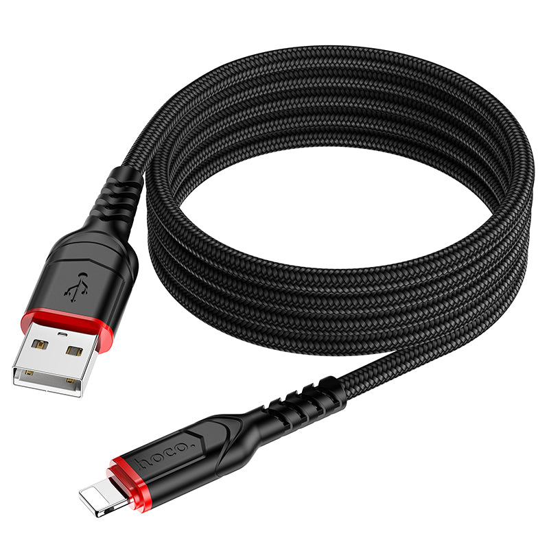 Hoco USB-A to Lightning Charging Cable Nylon Braided Fast Charging Data Sync X59