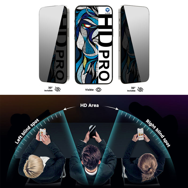 LITO Samsung Galaxy Z Fold 8 10 Pack D15 HD PRO Privacy Full Glass Full Glue-ESD Glue
