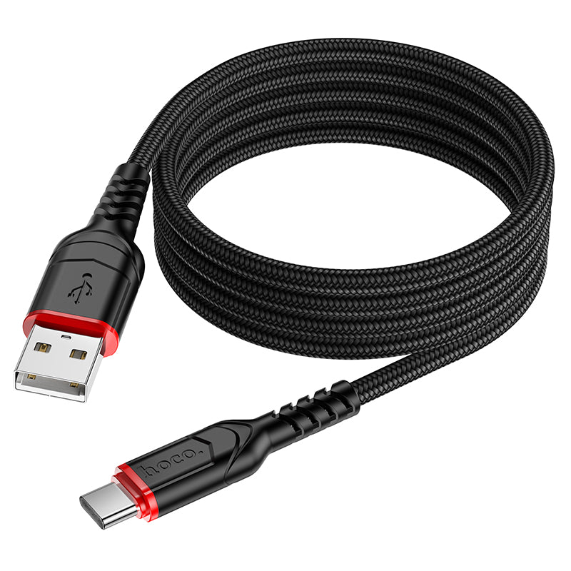 Hoco USB-A to USB-C Charging Cable Nylon Braided Fast Charging Data Sync X59