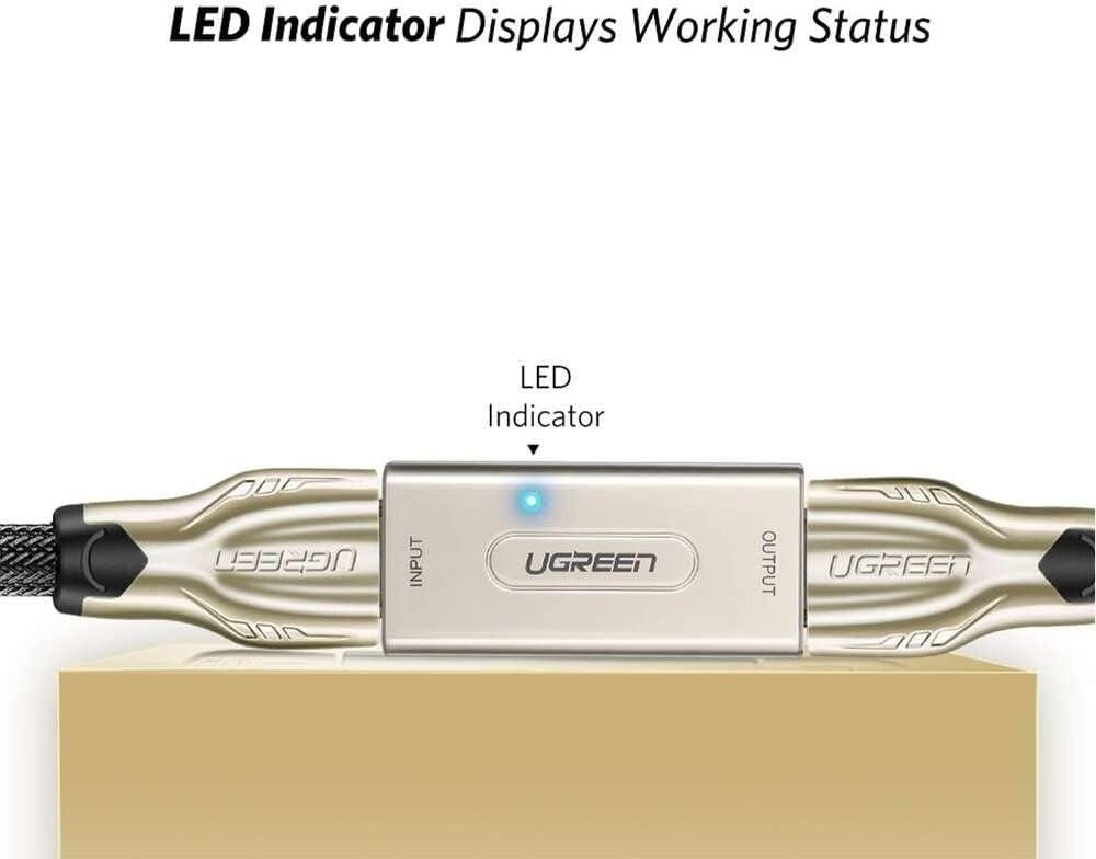 UGREEN HDMI Extender Signal Booster Active HDMI to HDMI Connector Repeater Female to Female Supports 1080P 60m Transmission