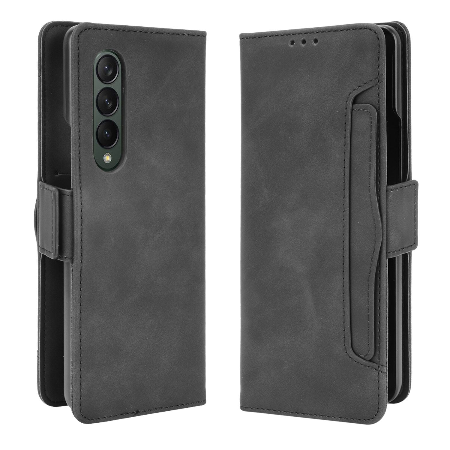 Blacktech Samsung Galaxy Z Fold 3 Flip Folding Case with Card Slots