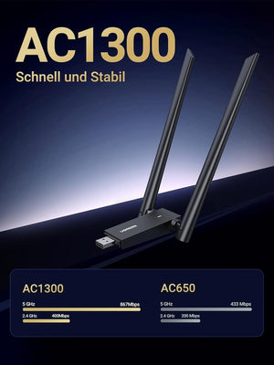 UGREEN AC1300 USB 3.0 WiFi Adapter Dual Band