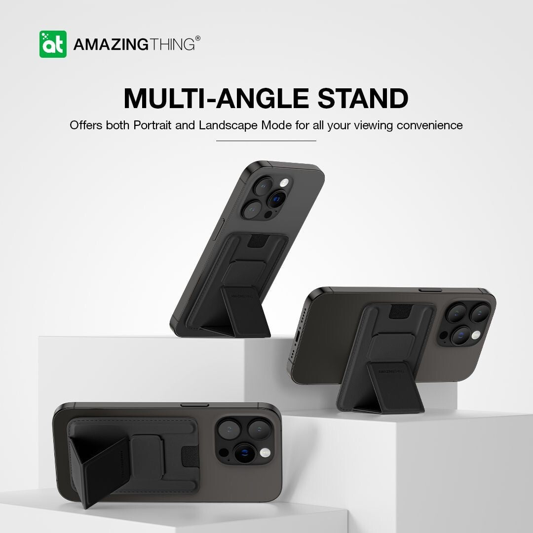 AMAZINGTHING Marsix Pro Mag Phone Grip Stand Magsafe Magnetic Wallet Fold Stand