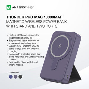 AMAZINGTHING 22.5W 10000mAh Fast Charger Magsafe Magnetic Portable Power Bank 