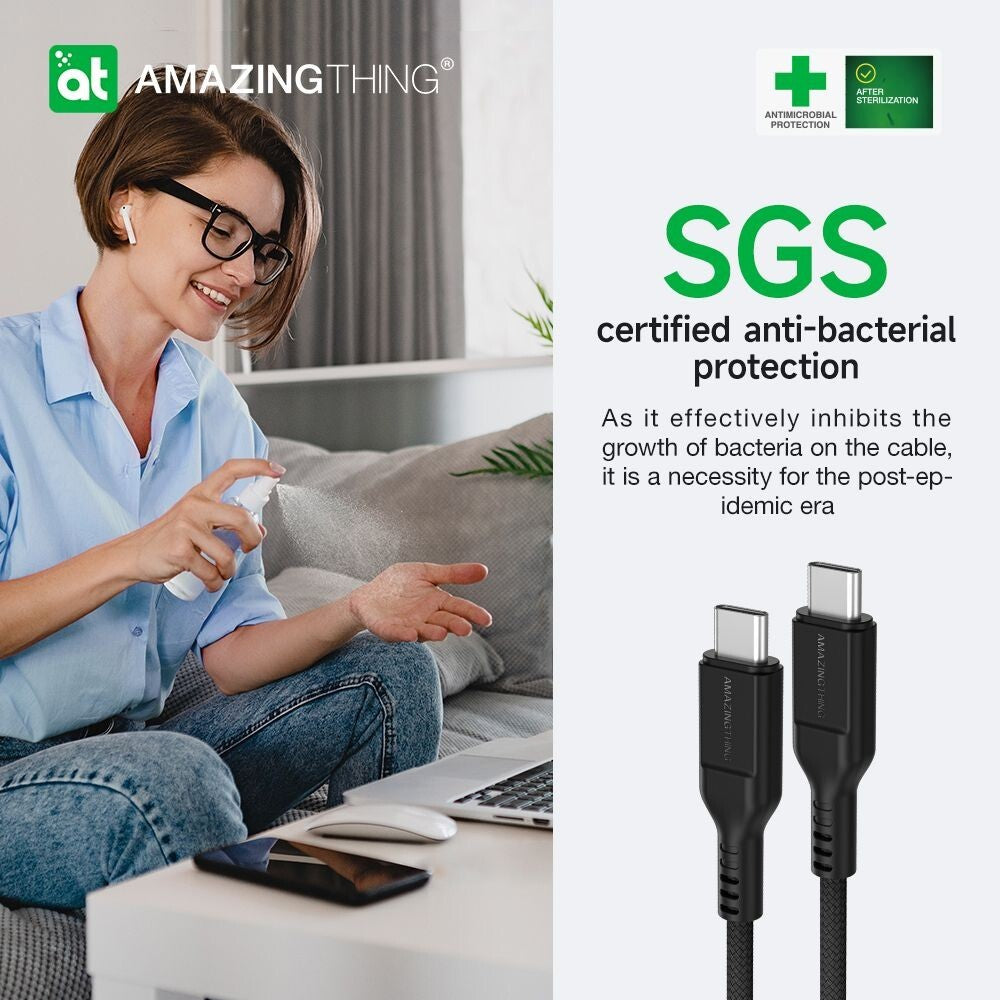 AMAZINGTHING 240W USB 3.2 USB Type-C to USB-C Cable Fast Charge Premium Charger
