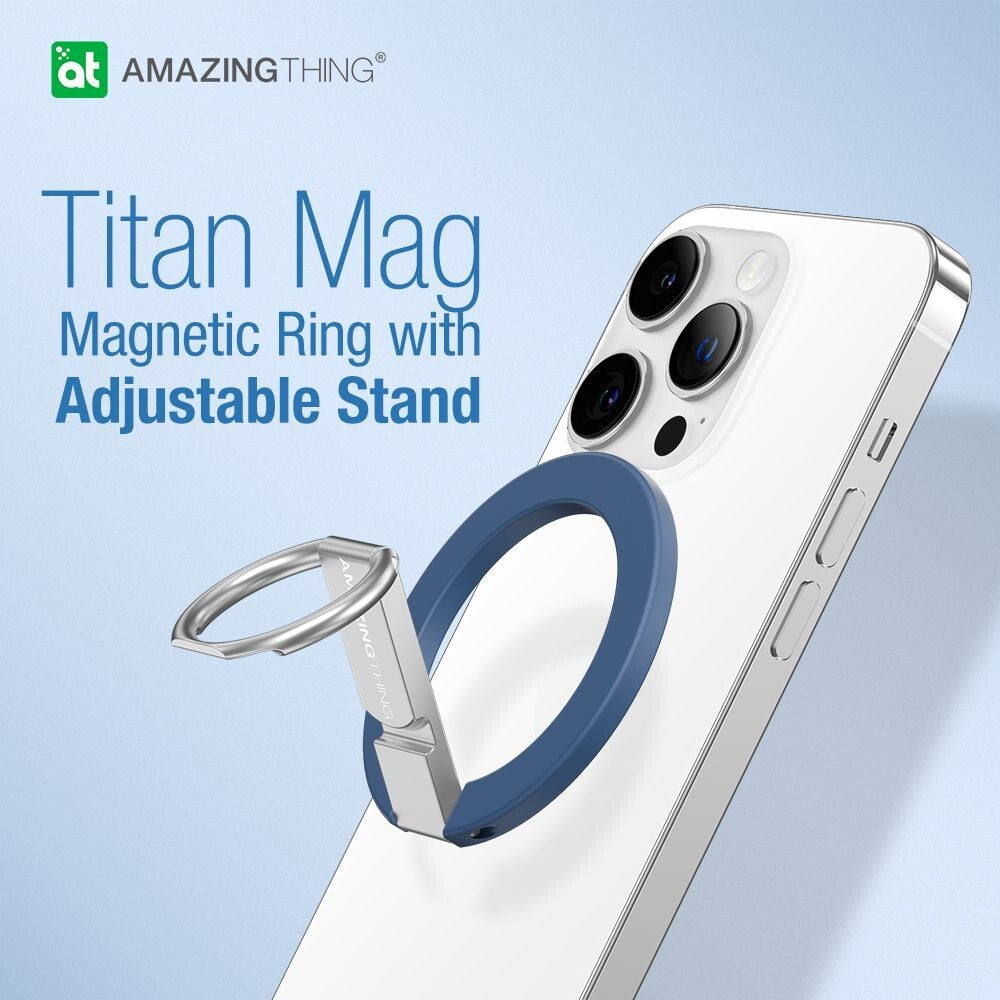 AMAZINGTHING Titan Phone Grip Stand Magsafe Magnetic Ring Aluminium Metal Stand