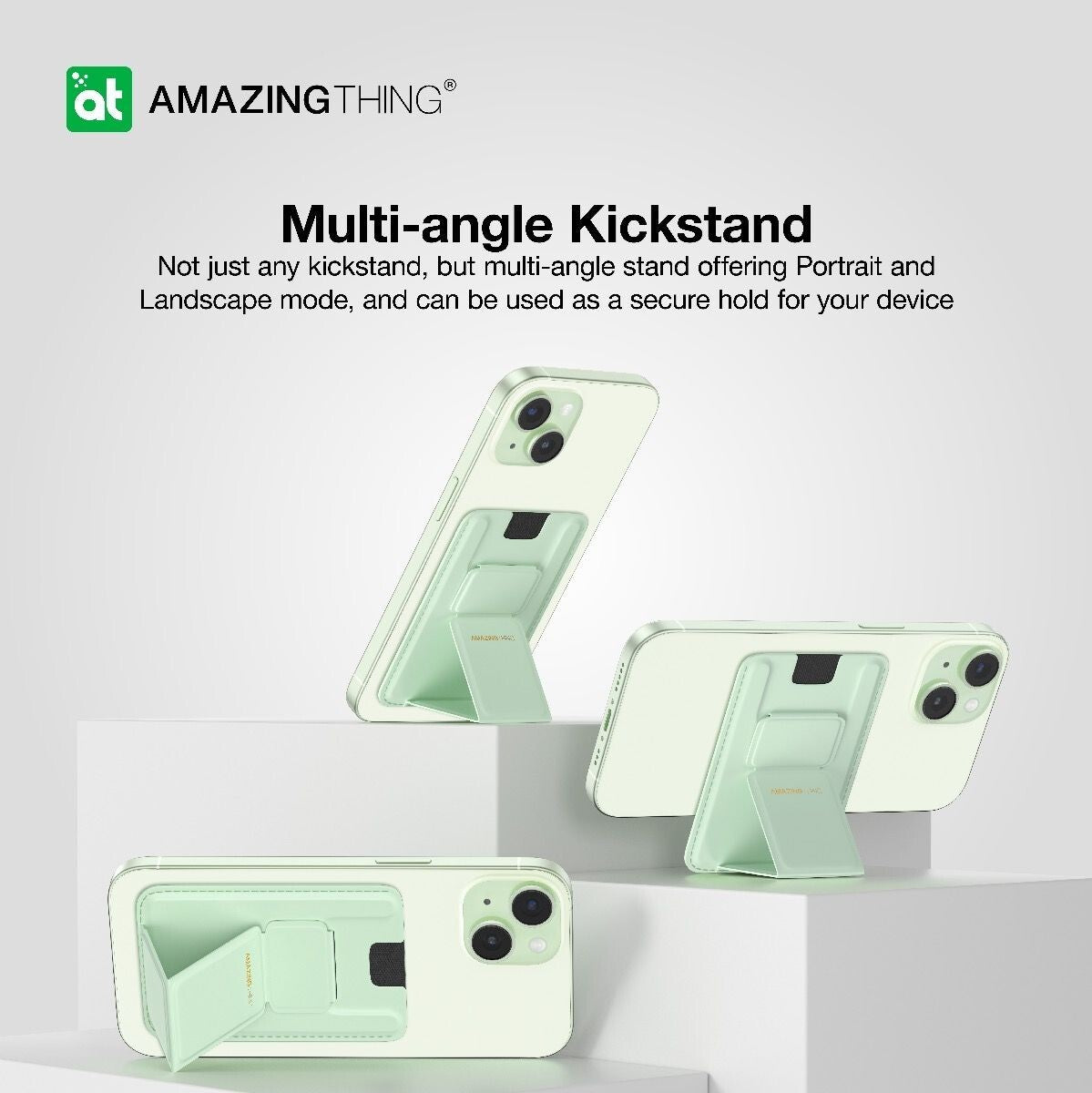 AMAZINGTHING Edition Mag Magsafe Magnetic Phone Back Flip Fold Card Wallet Case